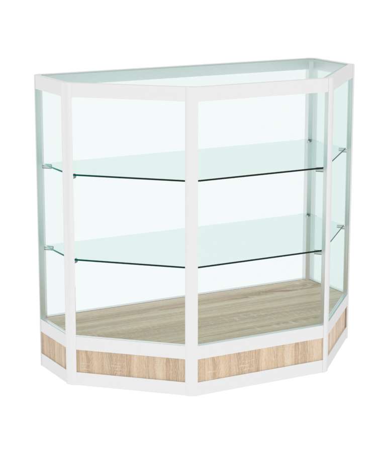 Прилавок из профиля трапеция №4  (открытый) Дуб сонома