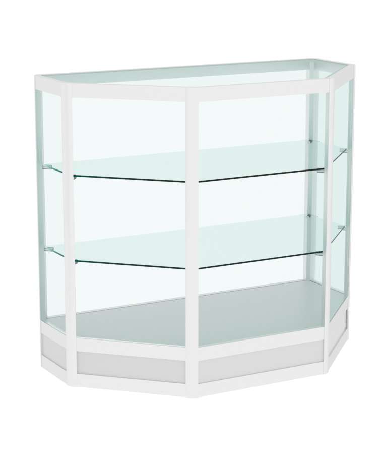 Прилавок из профиля трапеция №4  (открытый) Серый