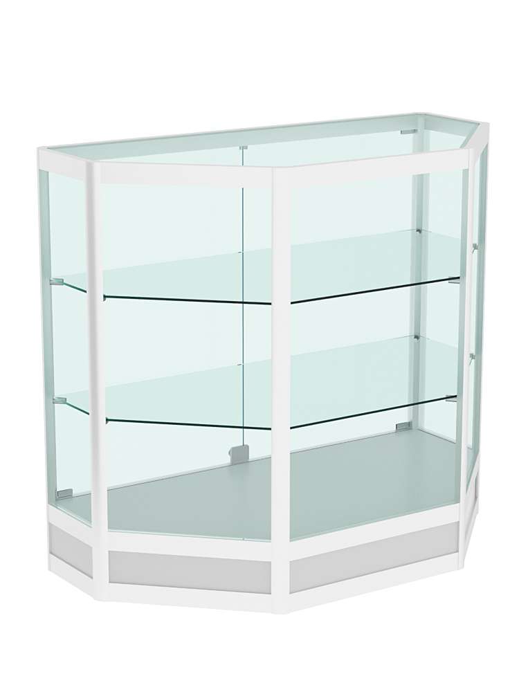 Прилавок из профиля трапеция №4  (закрытый) Серый