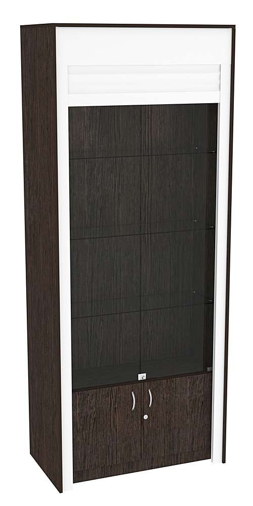 Торговая витрина с рольставнями ЭК-300-1 Дуб Венге