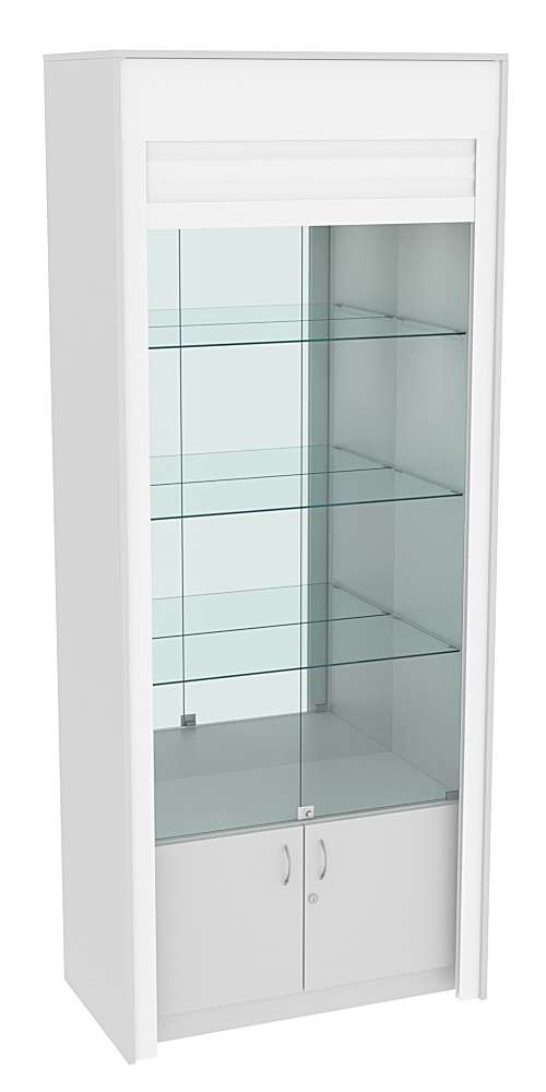 Торговая витрина с рольставнями ЭК-1-3 Серый