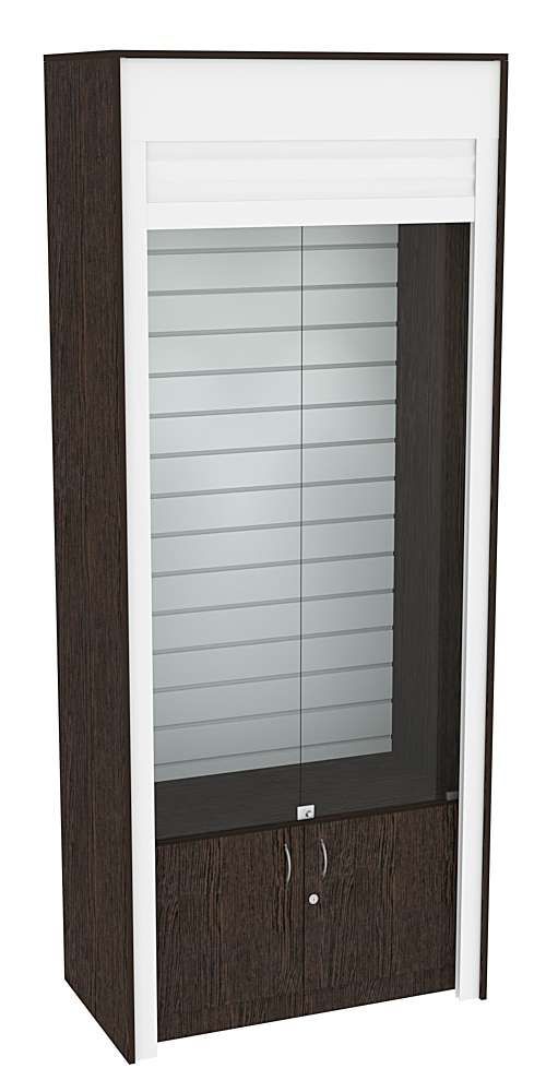 Торговая витрина с рольставнями ЭК-3 Дуб Венге