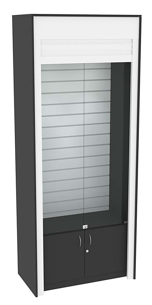 Торговая витрина с рольставнями ЭК-3 Черный