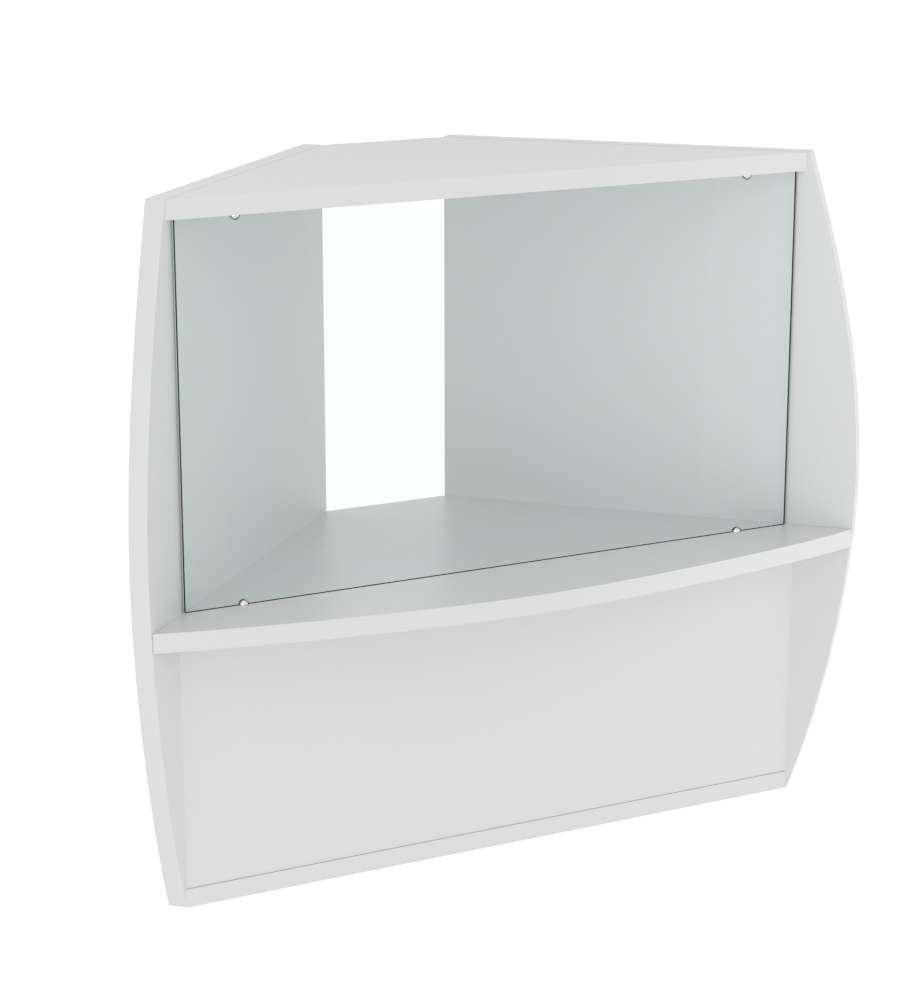 Прилавок Дюна №6 внешний угол Серый