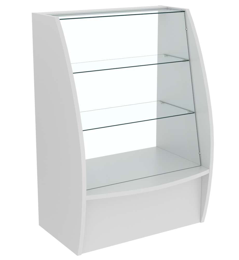 Прилавок Дюна №7 с наклонным фасадом Серый