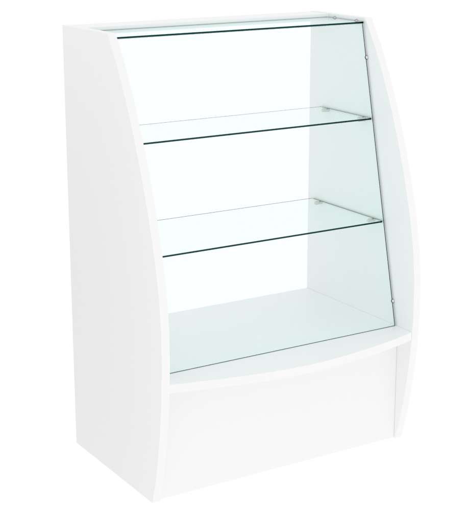 Прилавок Дюна №7 с наклонным фасадом Белый