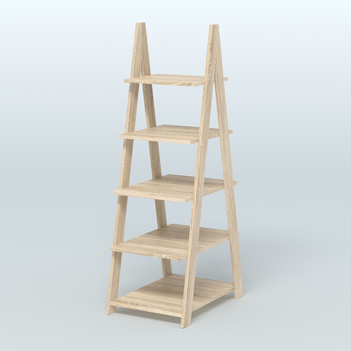 Торговая двусторонняя стойка ЛОФТ №3-650 узкая Дуб Сонома