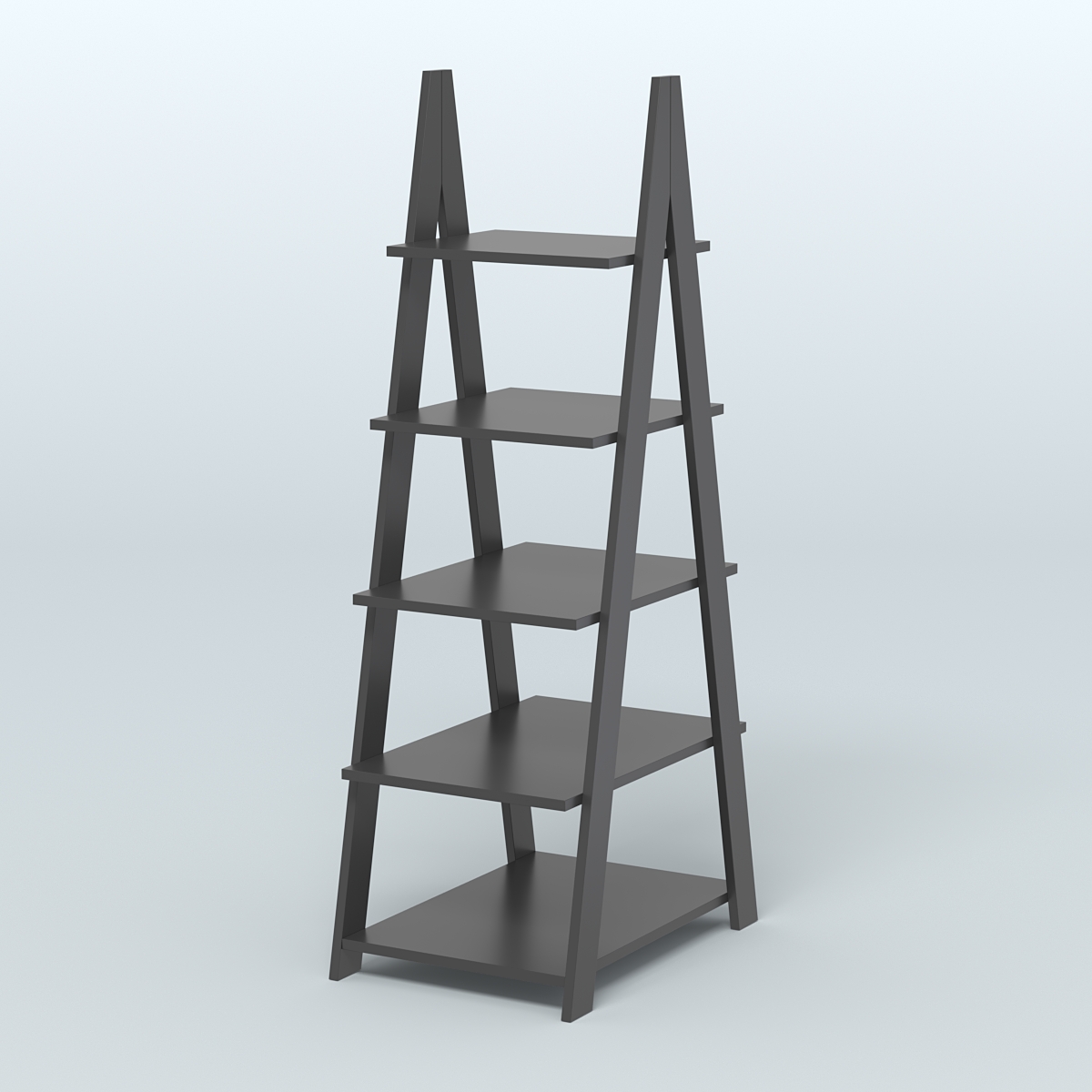 Торговая двусторонняя стойка ЛОФТ №3-650 узкая Черный