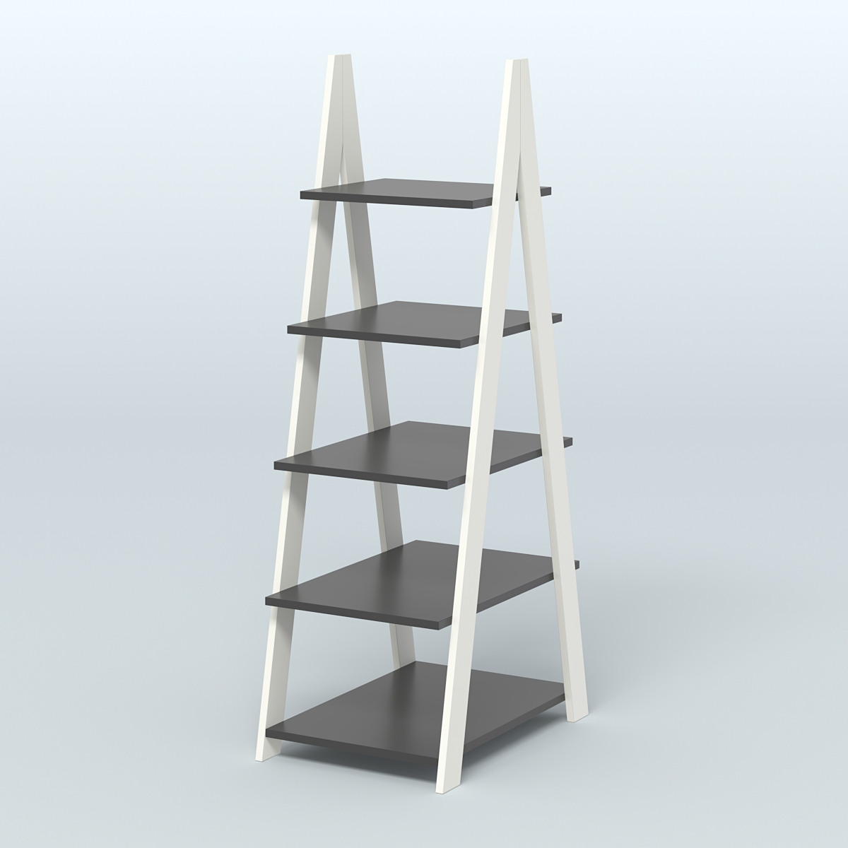 Торговая двусторонняя стойка ЛОФТ №3-650 узкая Белый и Черный