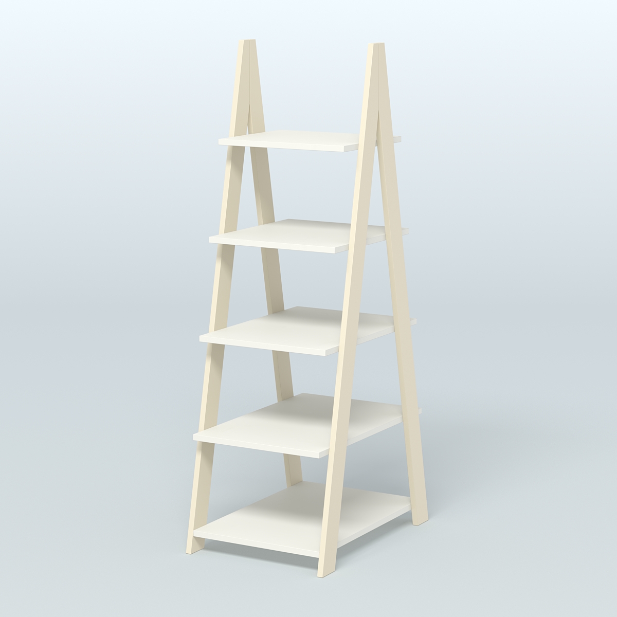 Торговая двусторонняя стойка ЛОФТ №3-650 узкая Крем Вайс + Белый