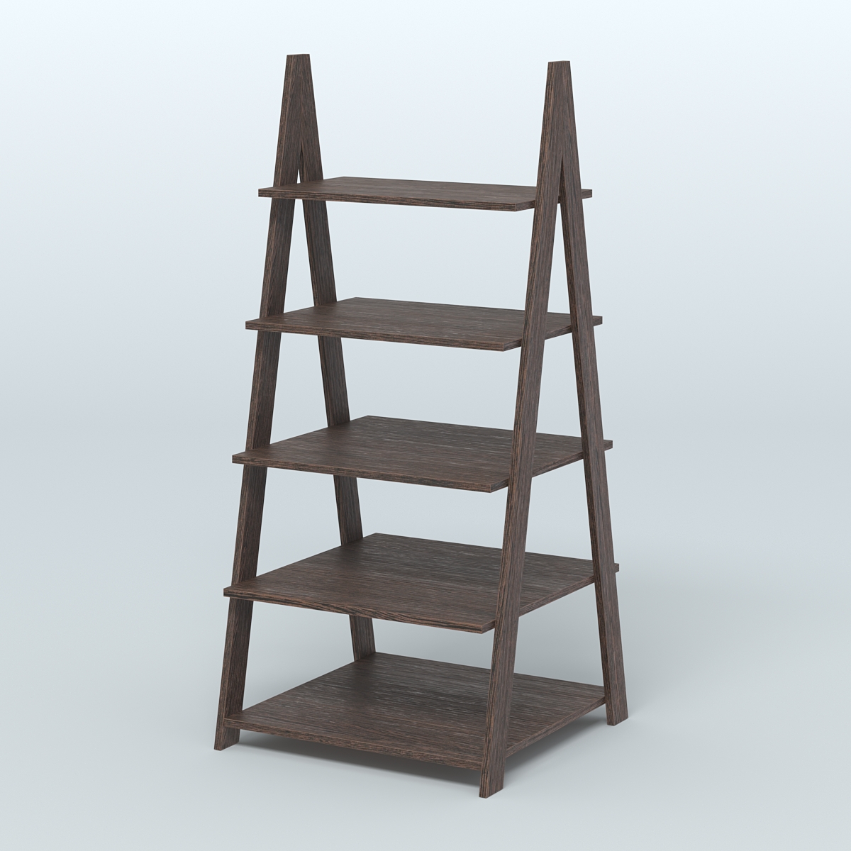 Торговая двусторонняя стойка ЛОФТ №3-950 с широкими полками Дуб Венге