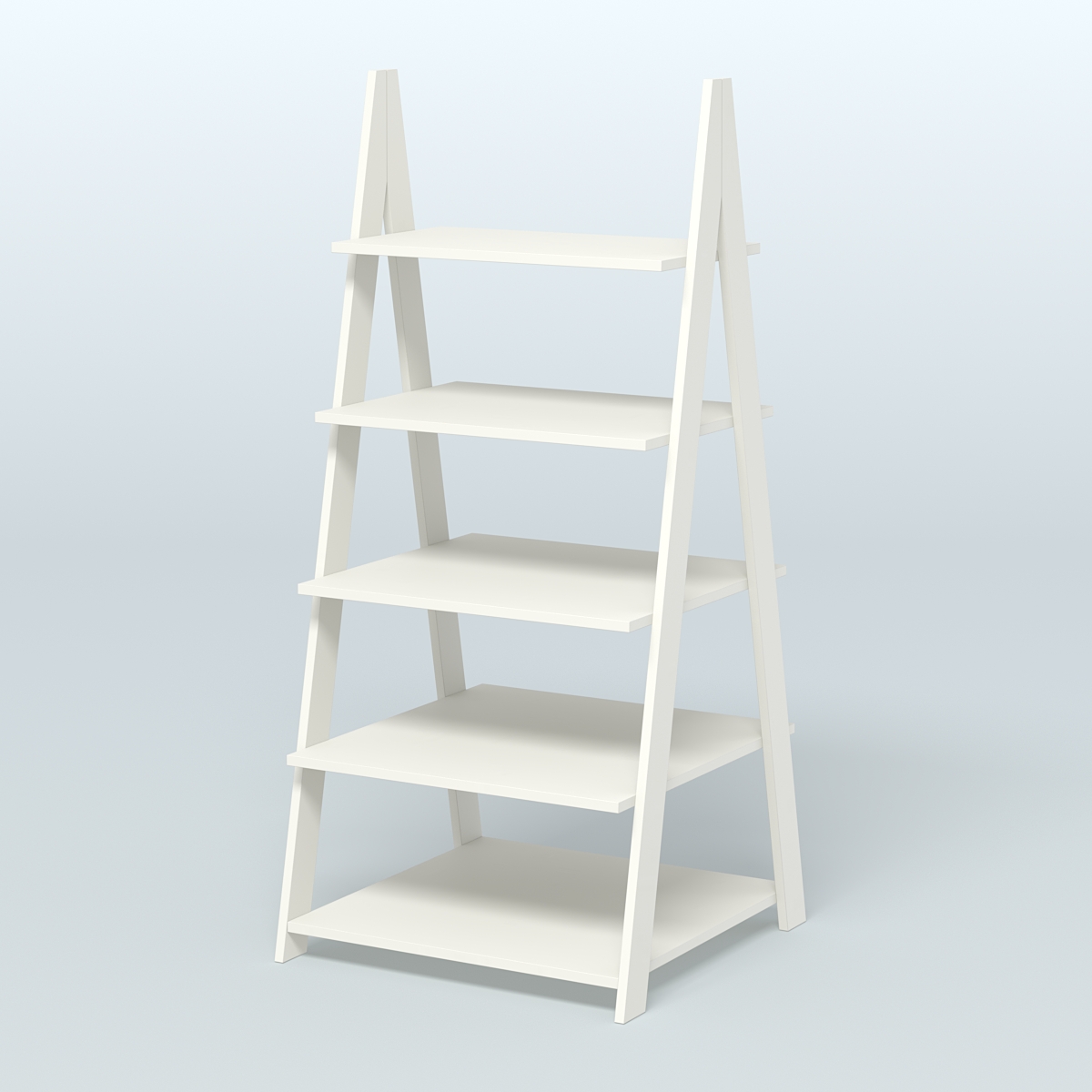 Торговая двусторонняя стойка ЛОФТ №3-950 с широкими полками Белый