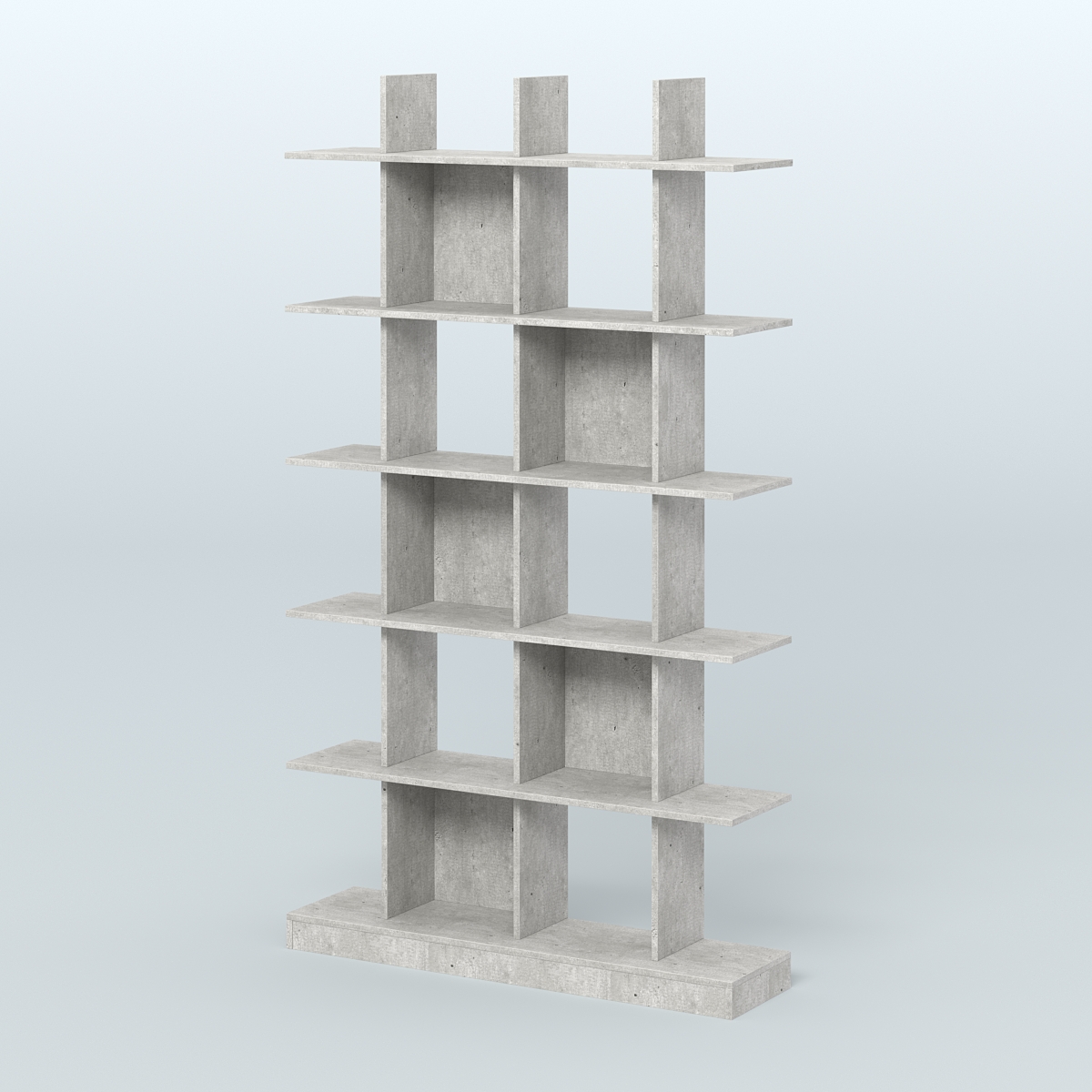 Торговый стеллаж Лофт №4 с ячейками Метрополитан Грей