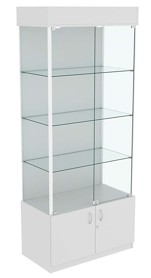 Витрина ЛЮКС №4 с подсветкой  Серый