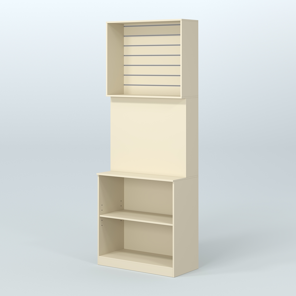 Высокий специализи- рованный стеллаж из ДСП под врезные краны с экономпанелью для продажи разливного пива и рыбы BEER&FISH-СПД-05 Крем Вайс