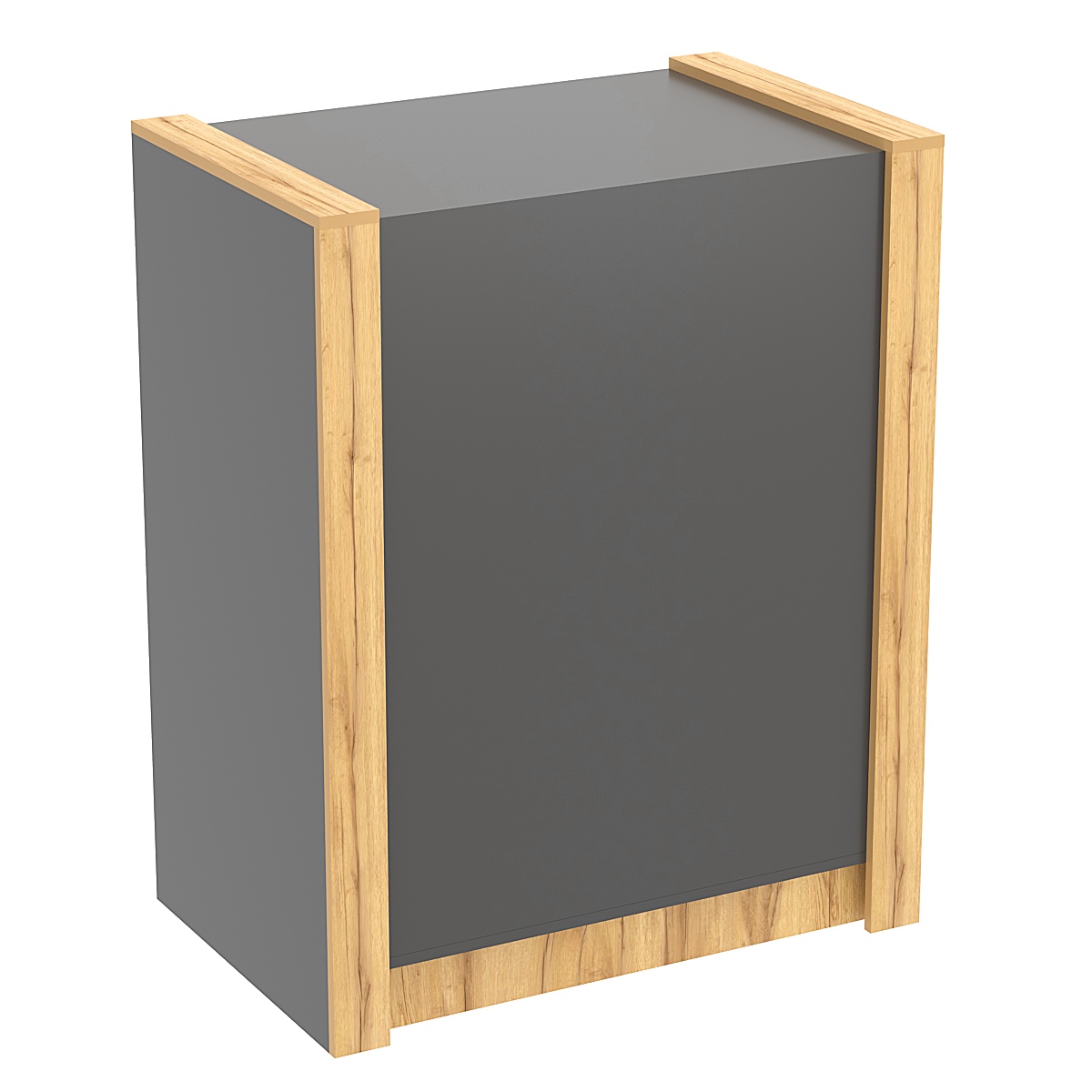 Прилавок из ДСП Модерн №1-900 глухой Темно-серый и Дуб Золотистый