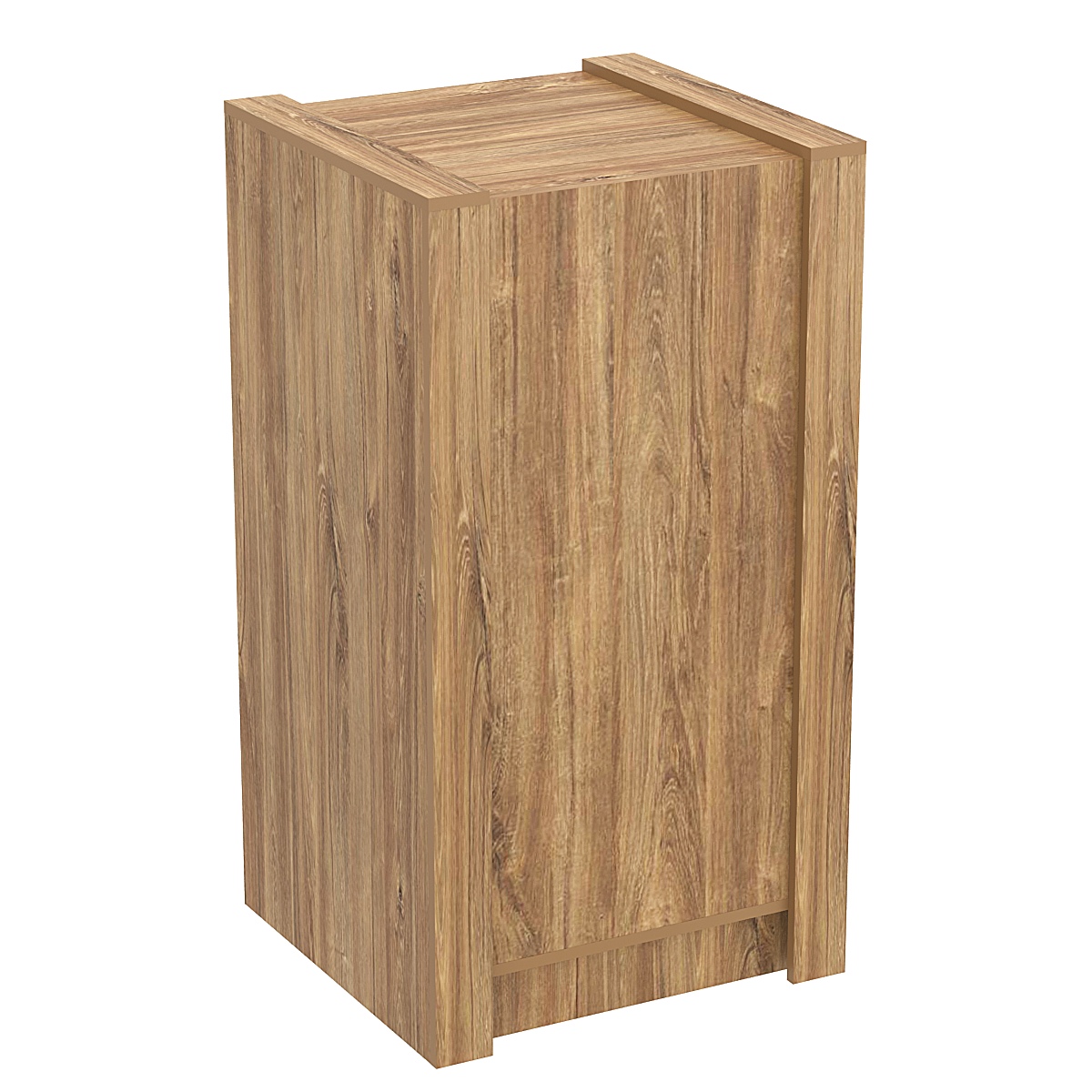 Прилавок из ДСП Модерн №1-600 с двумя полками Дуб канзас коричневый Н1113 ST10