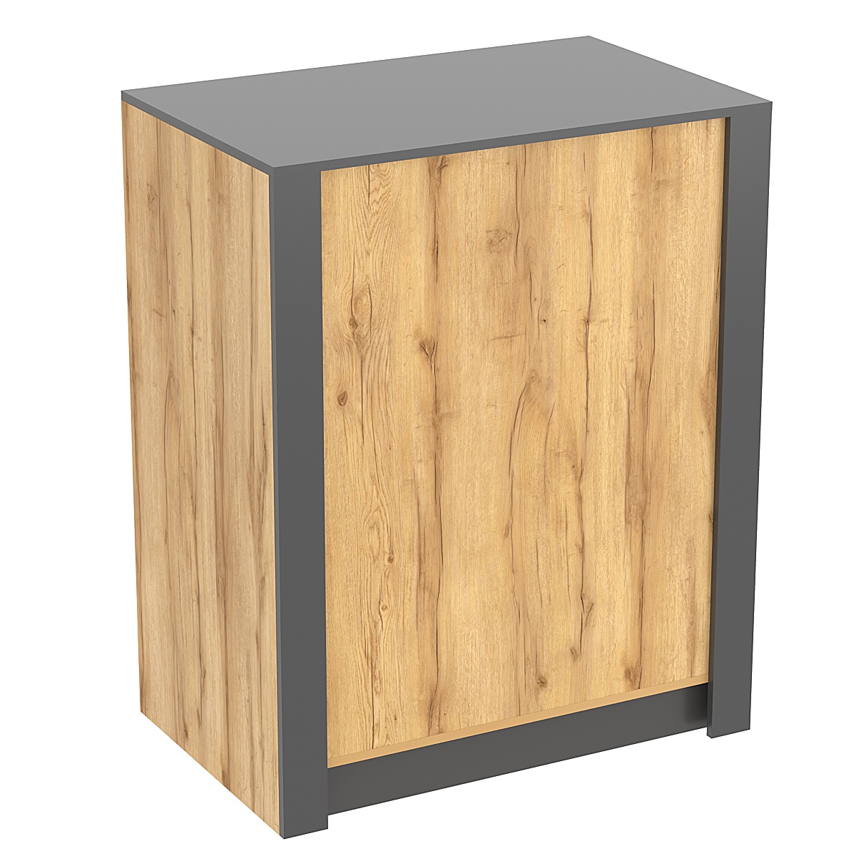 Прилавок из ДСП Модерн №1-КР-900 под выдачу товара отдельно- стоящий Дуб Золотистый и Темно-Серый