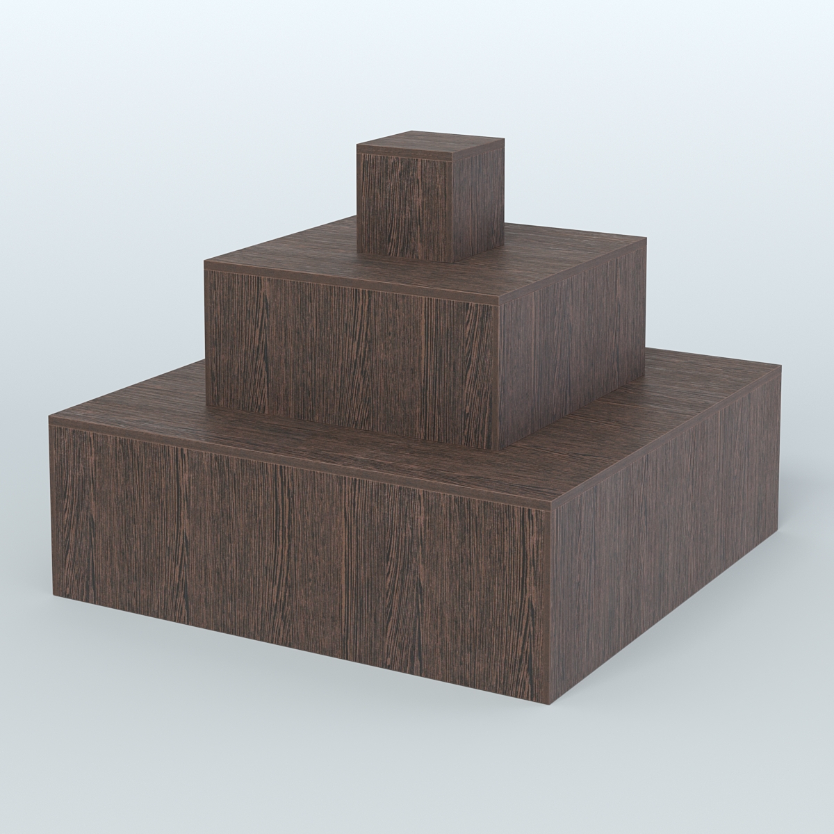 Островок-пирамида квадратный для торговых центров №1 Дуб Венге