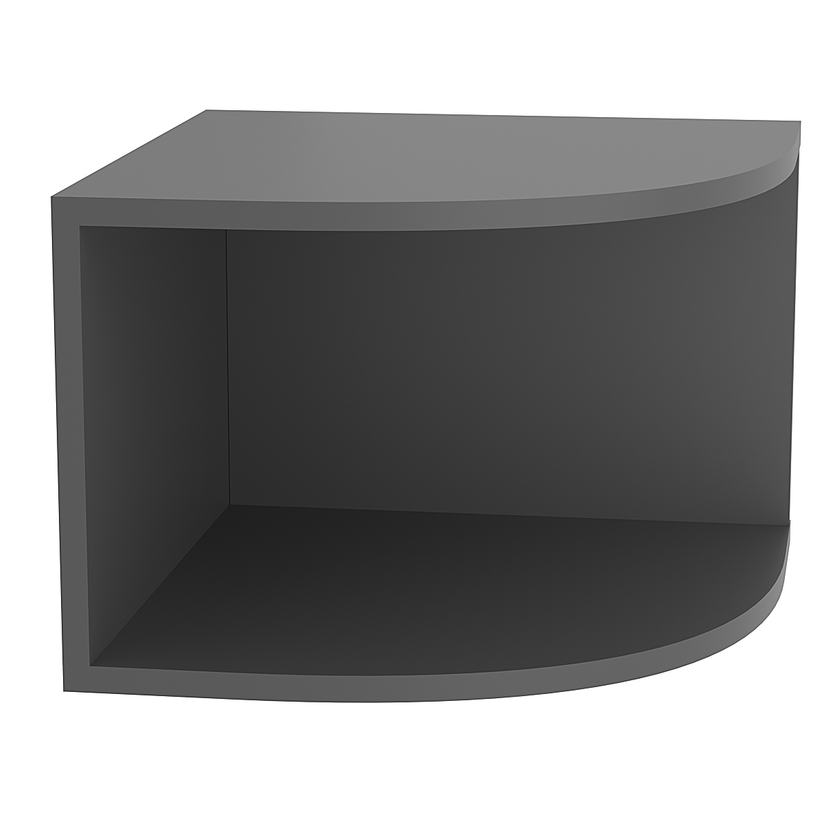 Антресоль Эконом №6а-400 угловая Темно-Серый