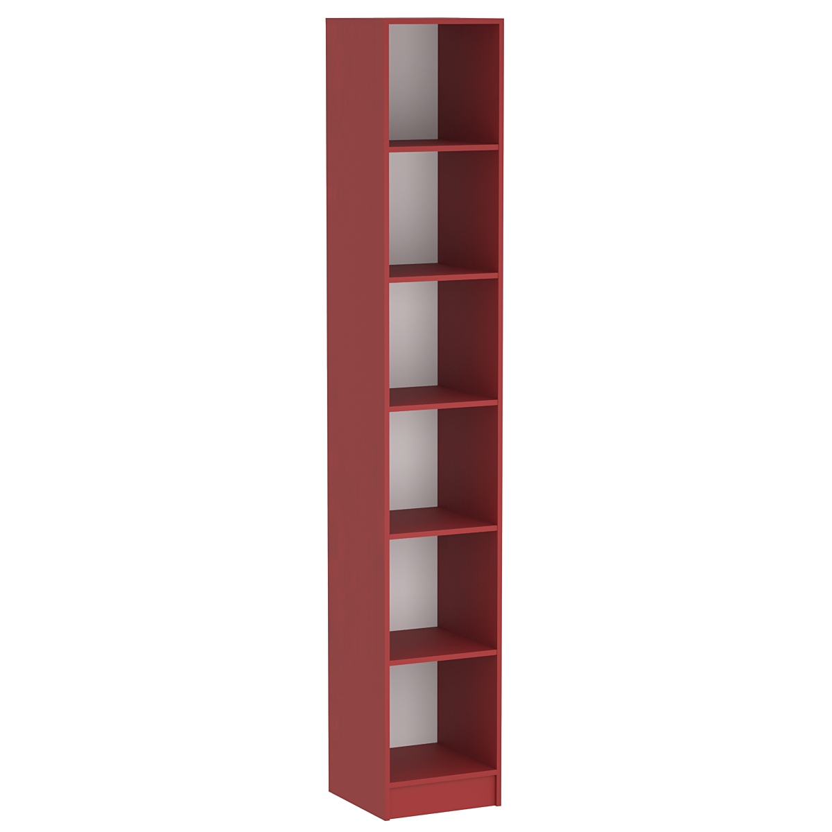 Стеллаж из ДСП серии Эконом №7-410 с 6-ю ячейками Красный U0210