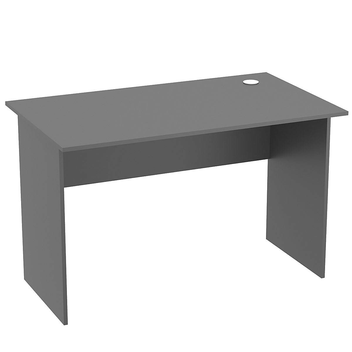 Стол рабочий офисный С-02 Темно-Серый