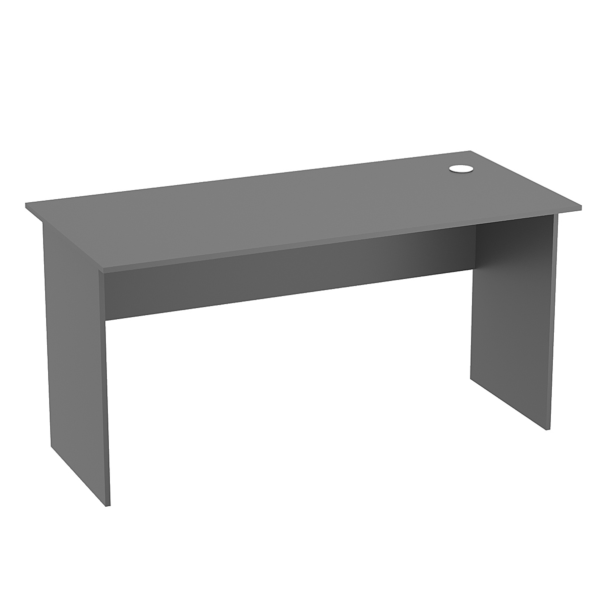 Стол рабочий офисный С-04 Темно-Серый