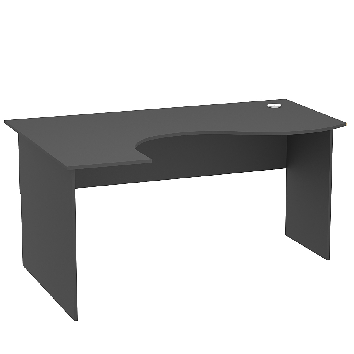 Стол эргономичный офисный СЭ-11 (левосторонний) Черный