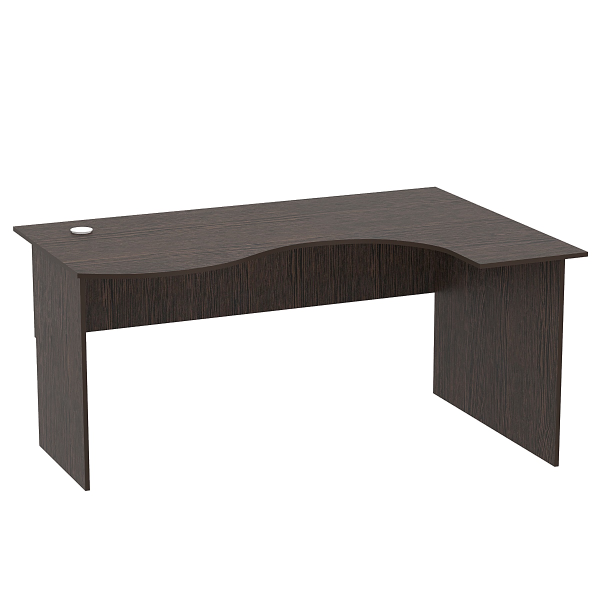 Стол эргономичный офисный СЭ-12 (право-сторонний) Дуб Венге