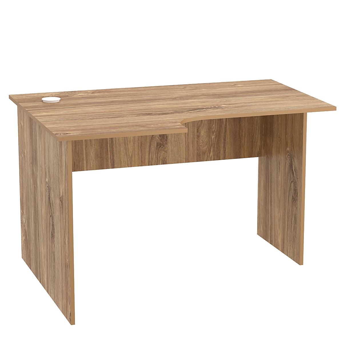 Стол эргономичный офисный СЭ-15 (левосторонний) Дуб канзас коричневый Н1113 ST10