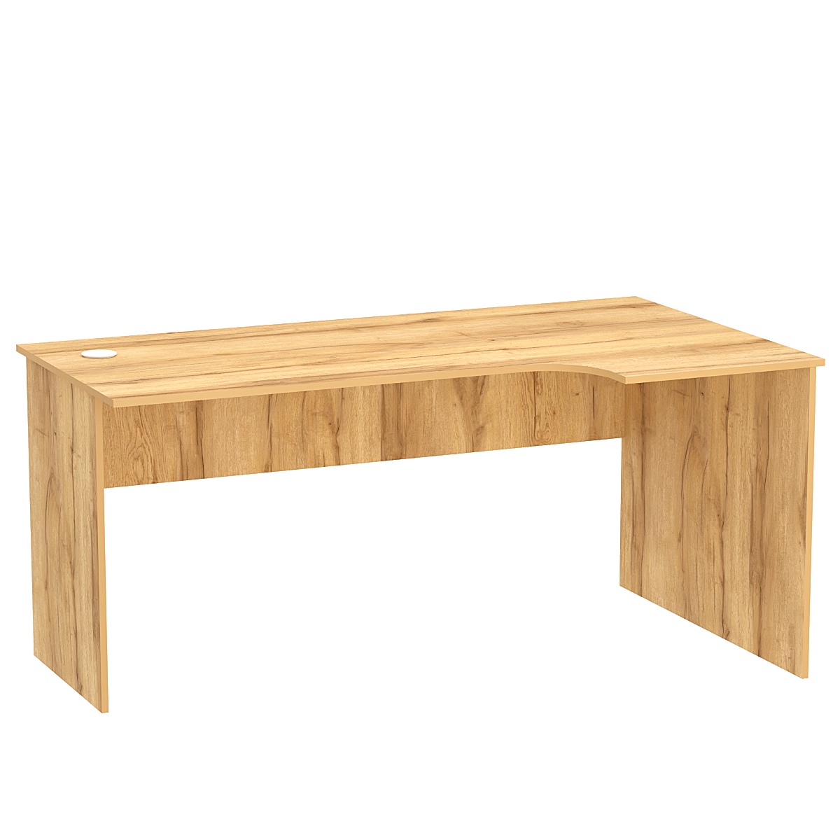 Стол эргономичный офисный СЭ-18 (право-сторонний) Дуб Золотистый