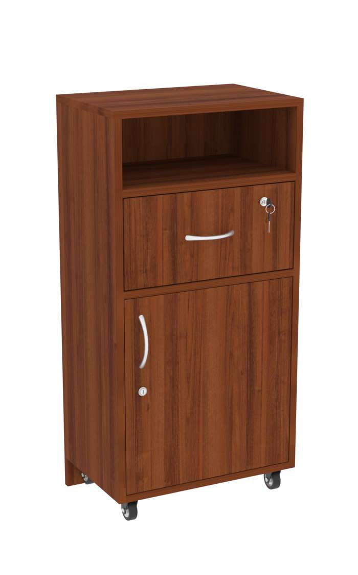 Прилавок под кассу серии СЛИМ №2 выкатной Орех