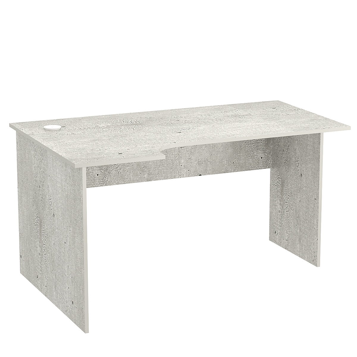 Стол эргономичный офисный СЭ-19 (левосторонний) Метрополитан Грей