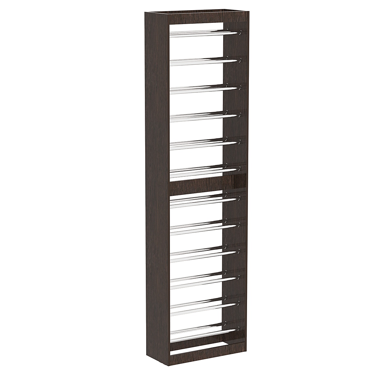 Торговый стеллаж под обои №5 (островной) Дуб Венге