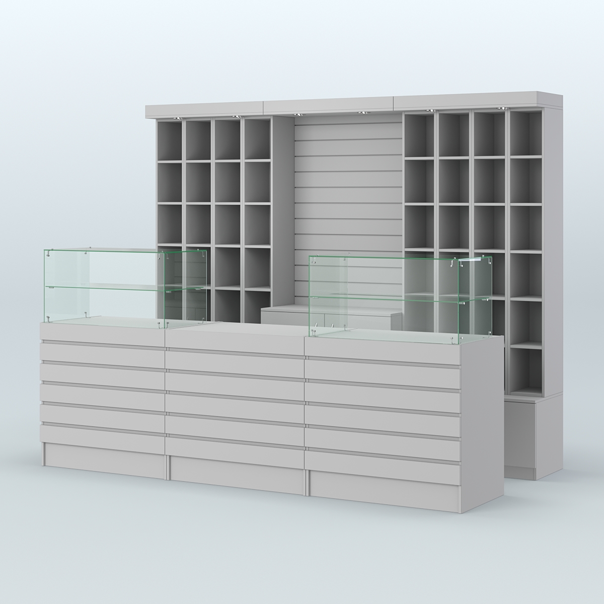 Торговая точка для чая, кофе и выпечки №1 Серый