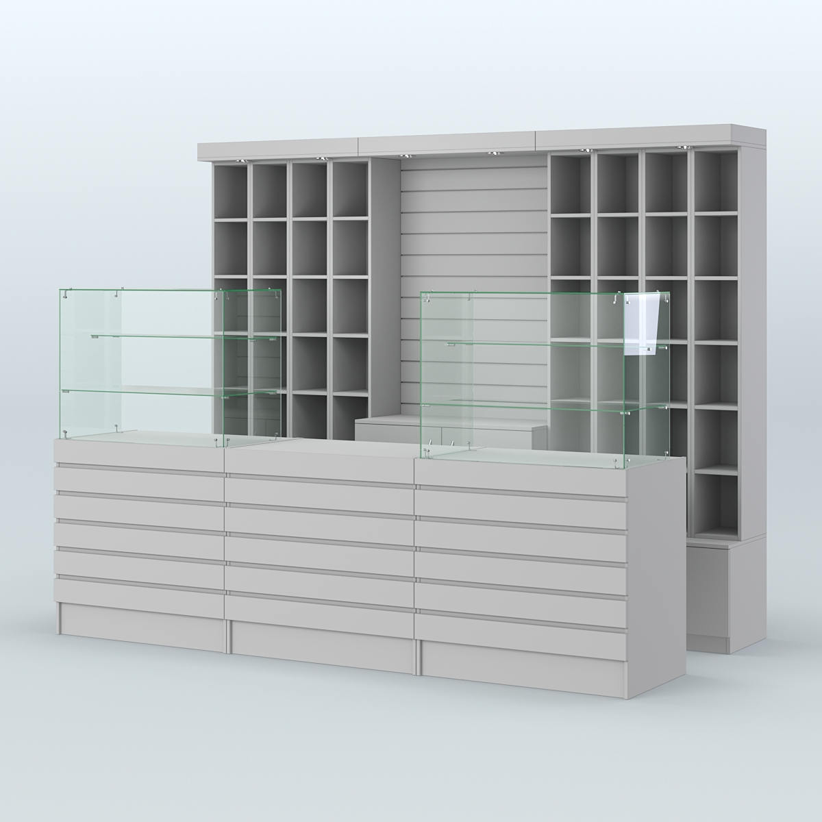 Торговая точка для чая, кофе и выпечки №2 Серый