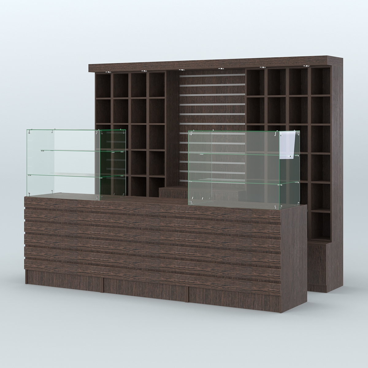 Торговая точка для чая, кофе и выпечки №2 Дуб Венге