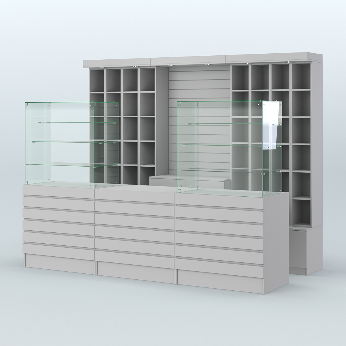 Торговая точка для чая, кофе и выпечки №3 Серый