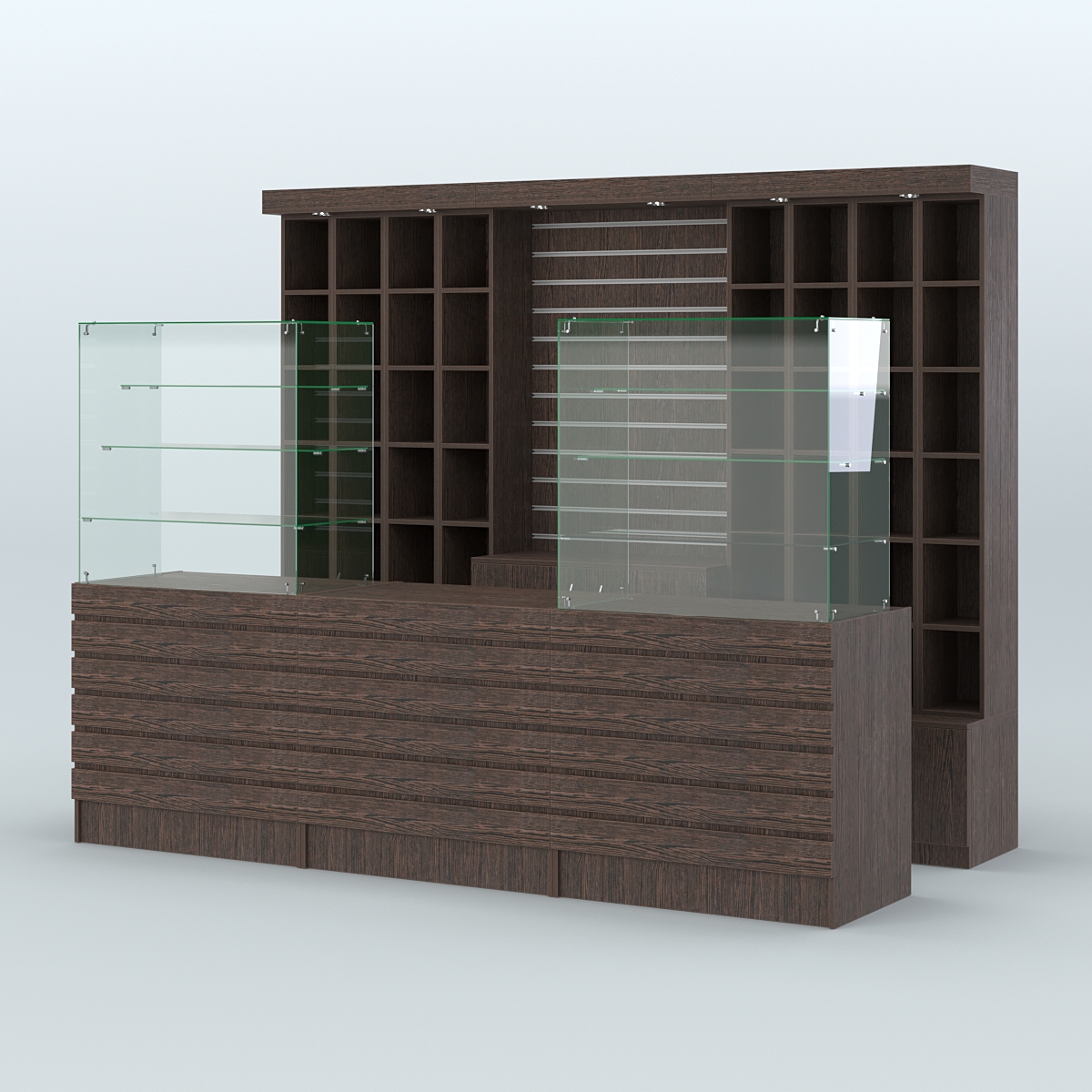 Торговая точка для чая, кофе и выпечки №3 Дуб Венге