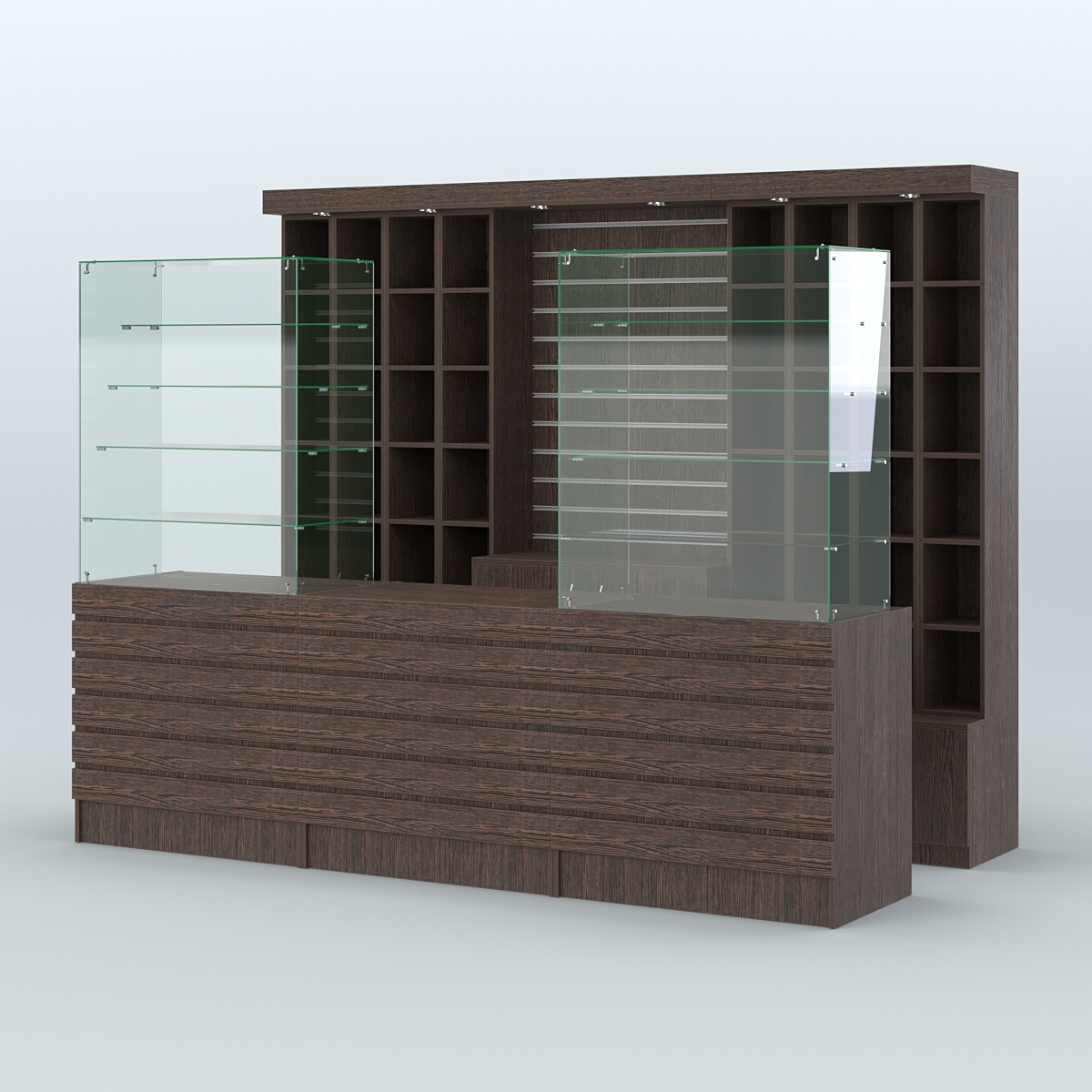 Торговая точка для чая, кофе и выпечки №4 Дуб Венге