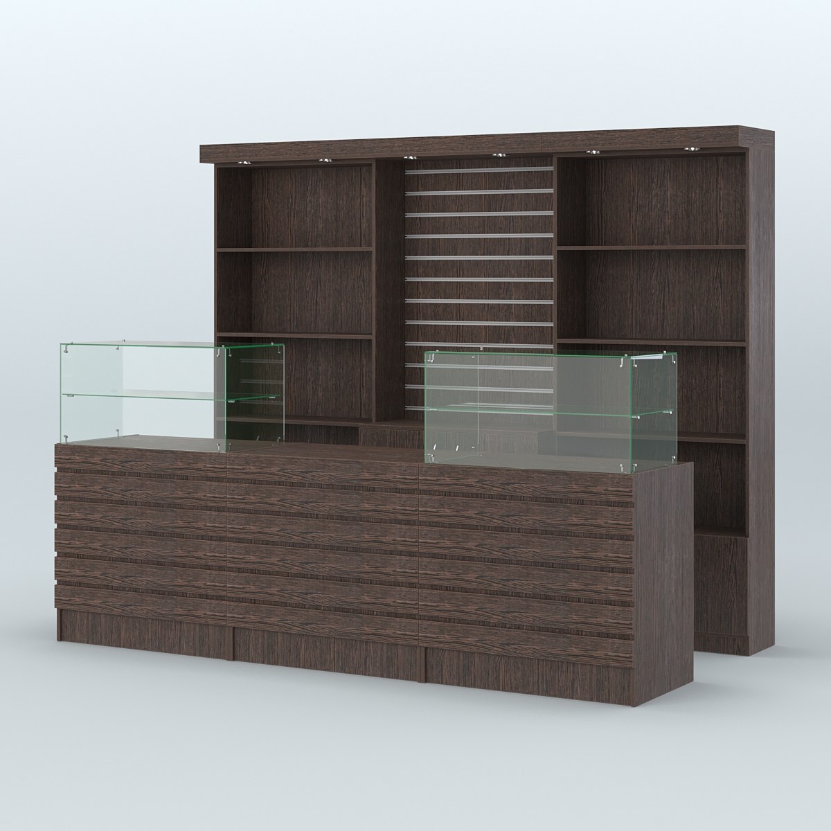 Торговая точка для чая, кофе и выпечки №6 Дуб Венге