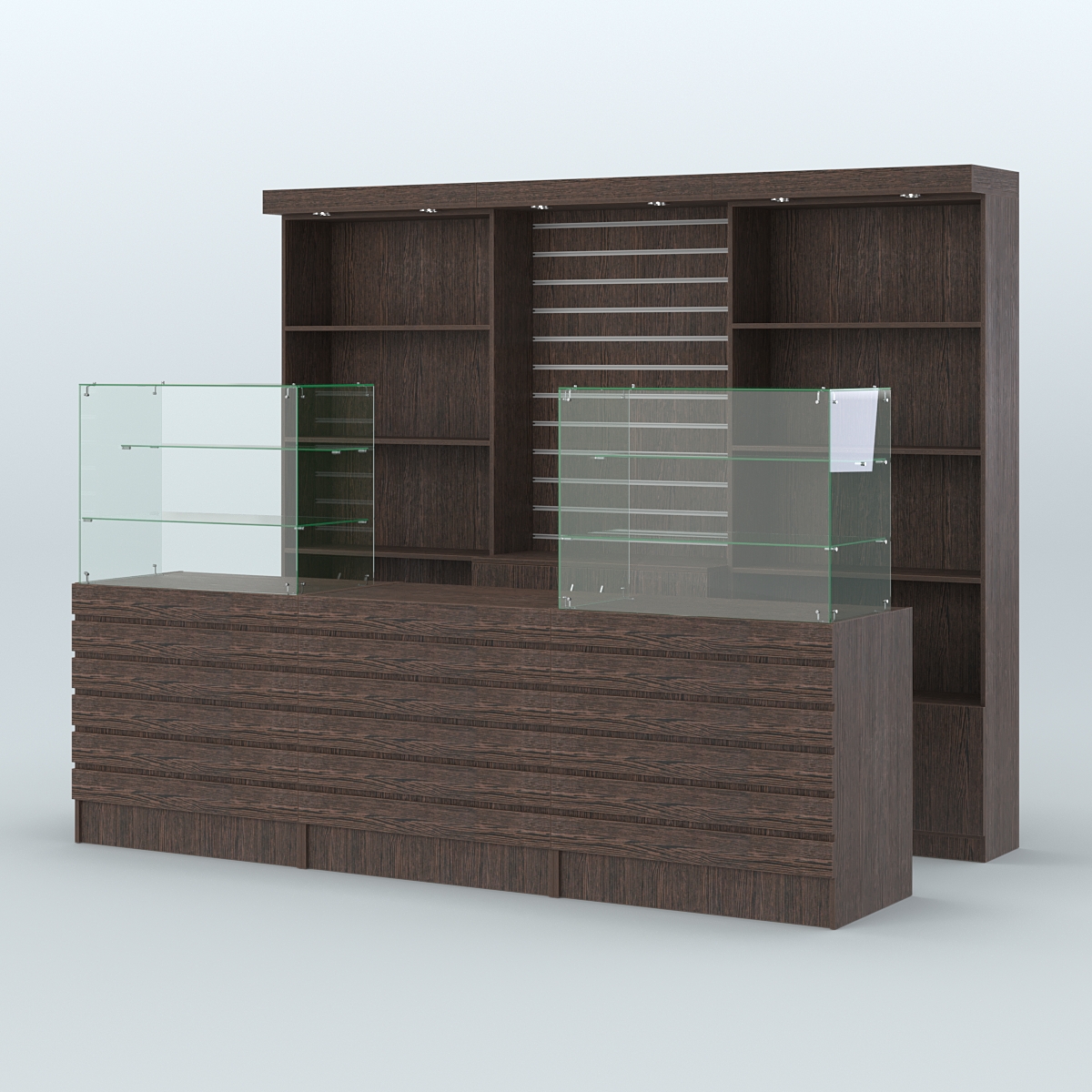 Торговая точка для чая, кофе и выпечки №7 Дуб Венге