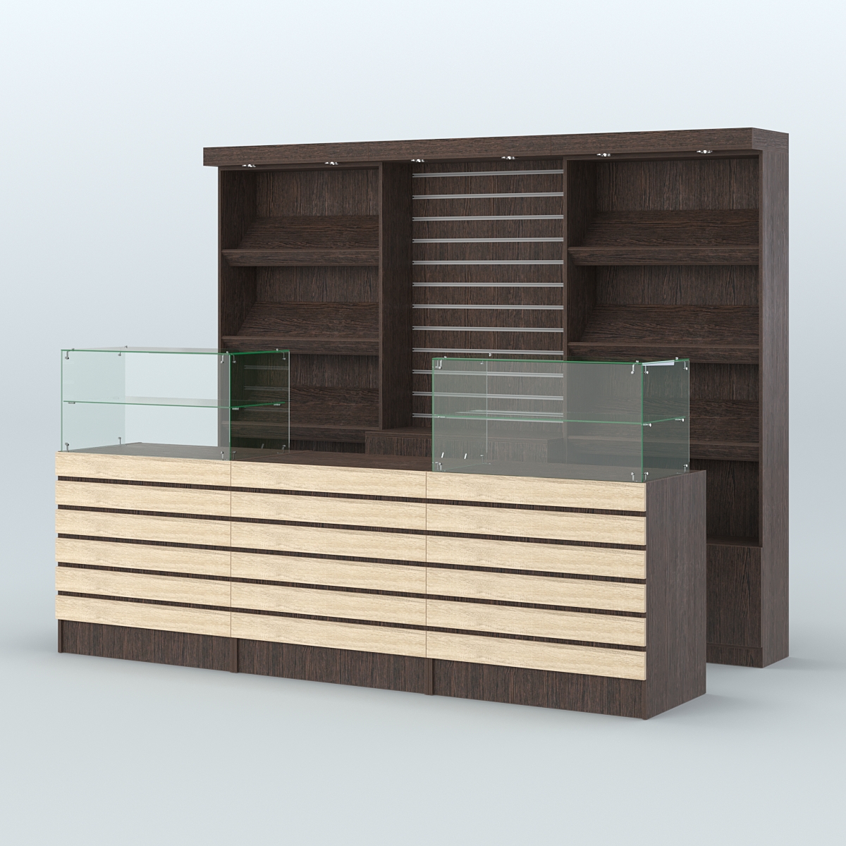 Торговая точка для чая, кофе и выпечки №11 Дуб Венге и Дуб Сонома