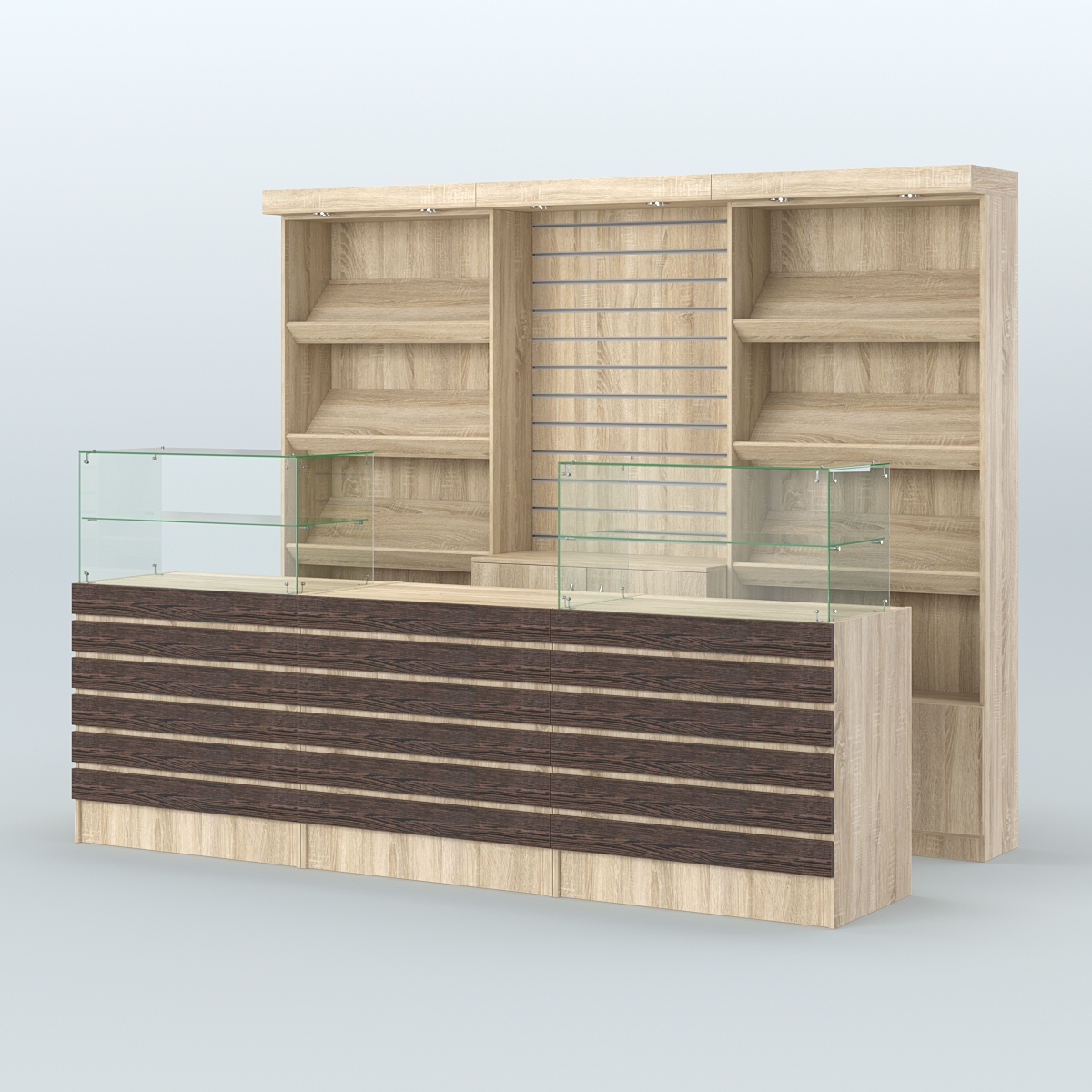 Торговая точка для чая, кофе и выпечки №11 Дуб Сонома + Дуб Венге
