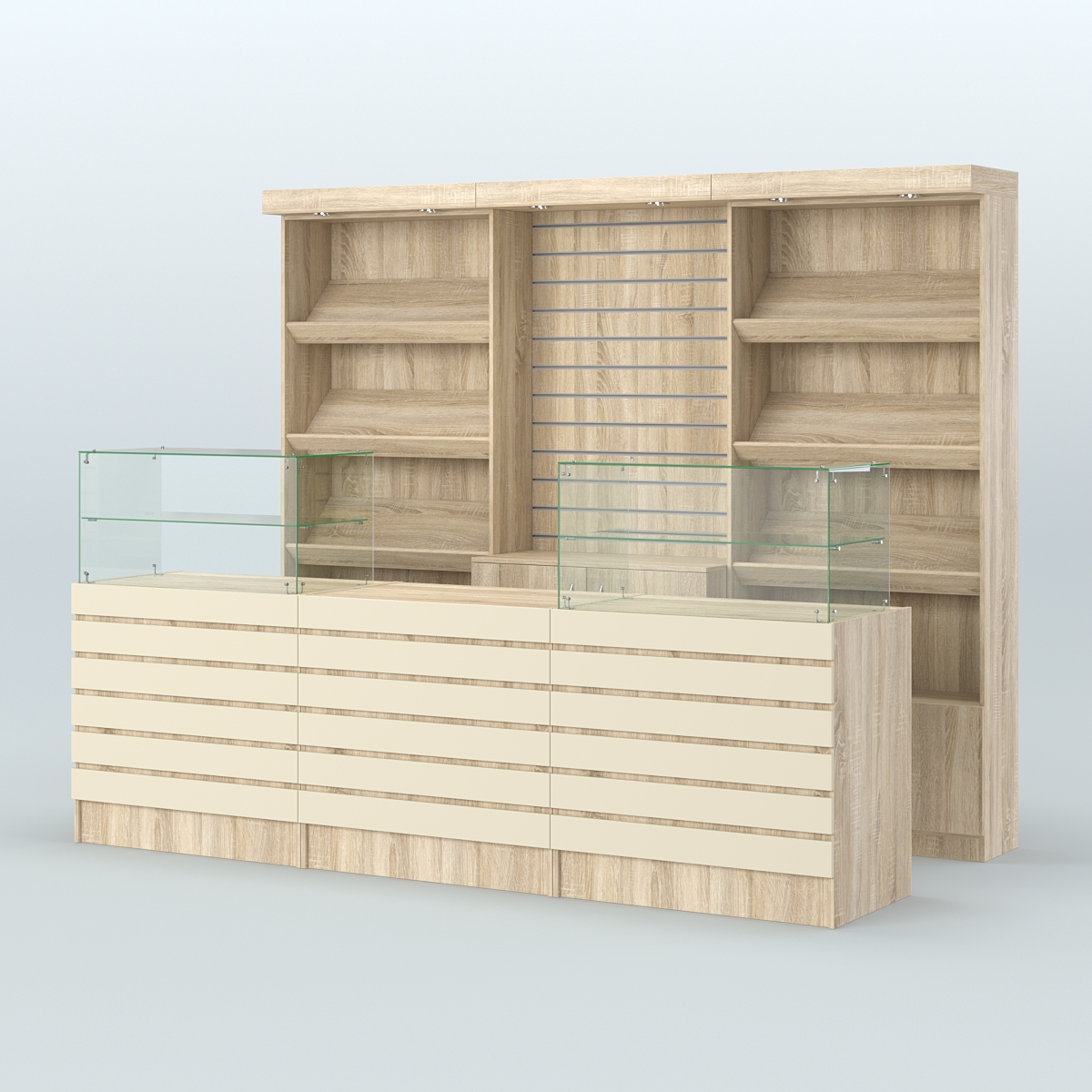 Торговая точка для чая, кофе и выпечки №11 Дуб Сонома и Крем Вайс 5-U2236