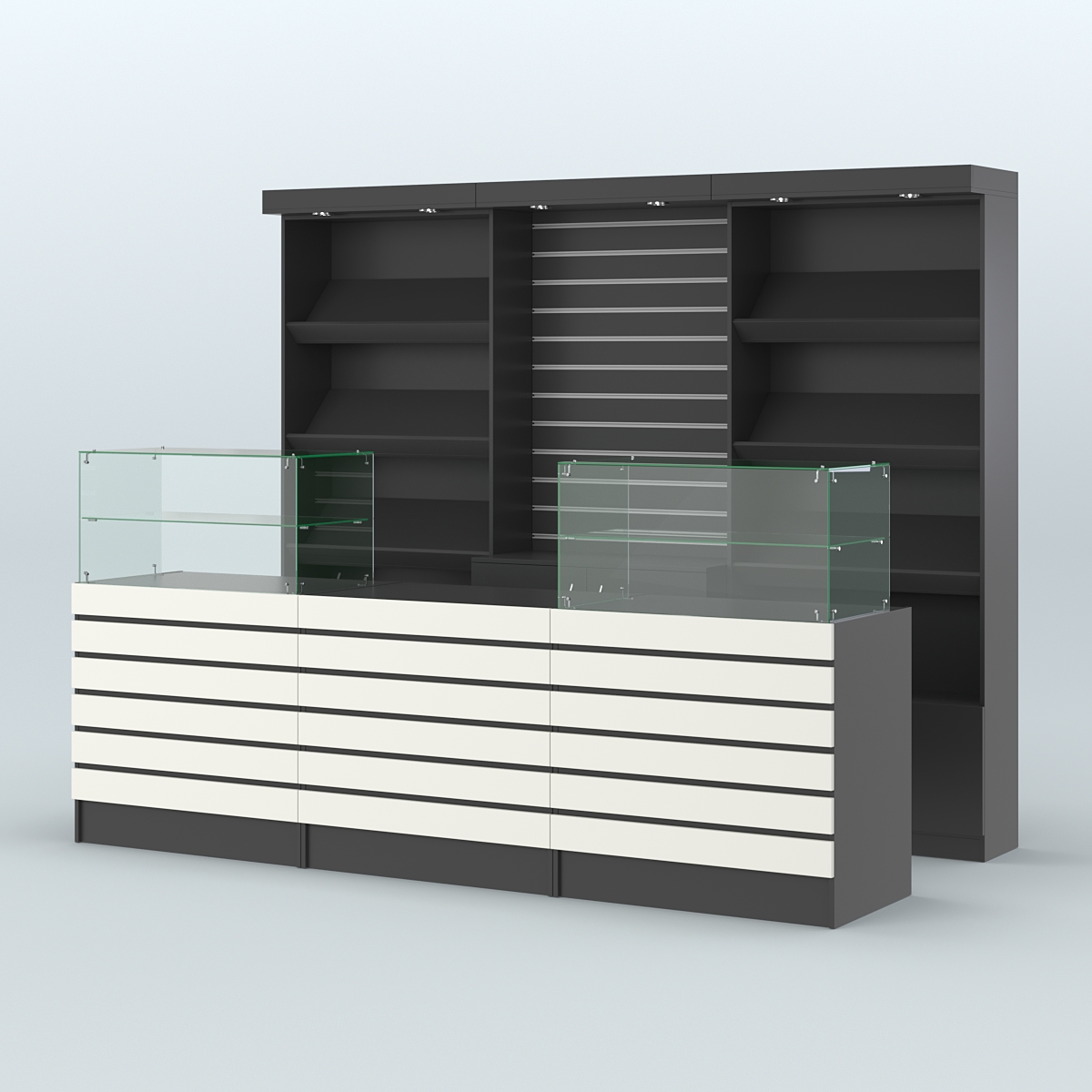 Торговая точка для чая, кофе и выпечки №11 Черный + Белый