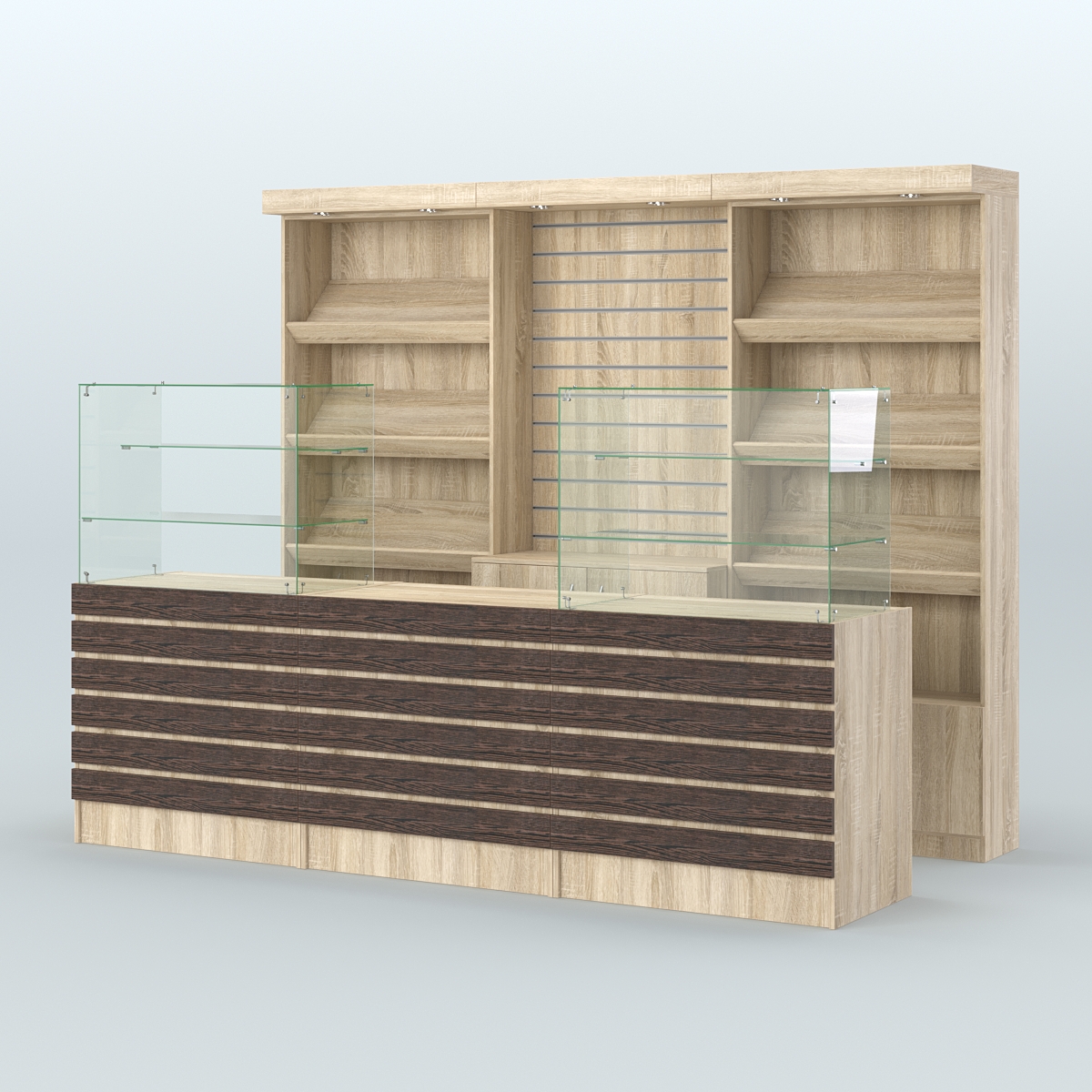 Торговая точка для чая, кофе и выпечки №12 Дуб Сонома + Дуб Венге