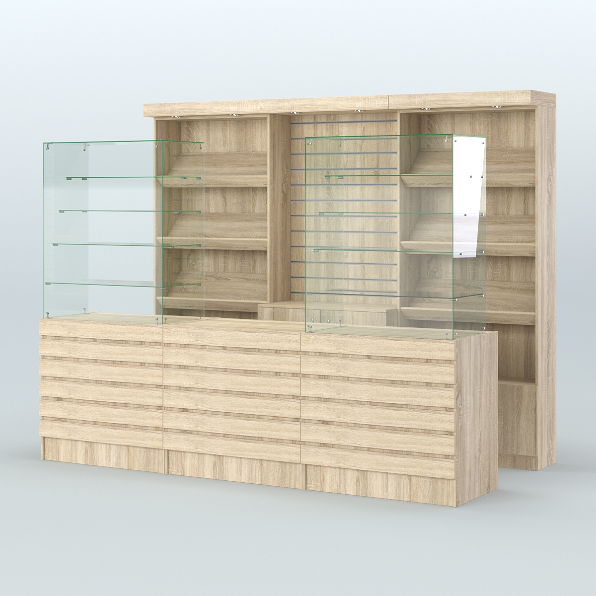 Торговая точка для чая, кофе и выпечки №14 Дуб сонома