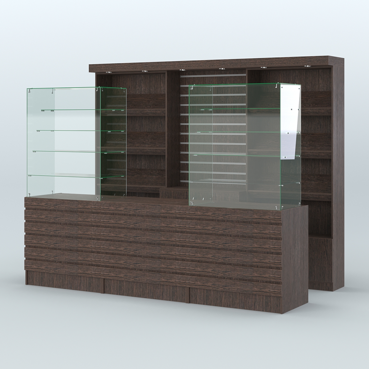 Торговая точка для чая, кофе и выпечки №14 Дуб Венге