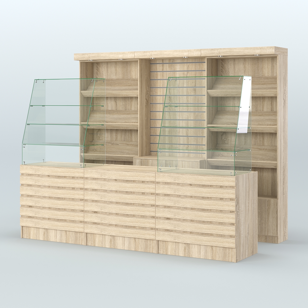 Торговая точка для чая, кофе и выпечки №15 Дуб сонома